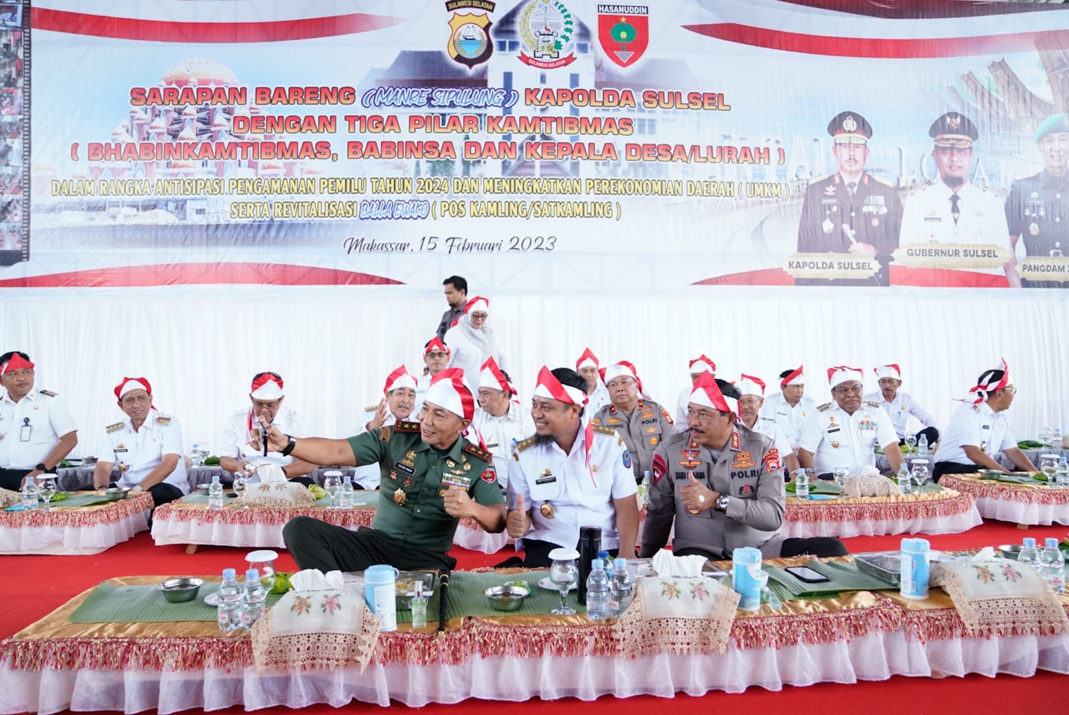 Antisipasi Pengamanan Pemilu 2024, Gubernur Manre Sipulung Bersama Kapolda, Pangdam hingga Tiga Pilar Kamtibmas